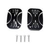 ZCJSZP Brake Master Cover Fit Harley Brake Pump Cover Cylinder Cover Chrome Black FLHX FLHR 2008-2016 (A)