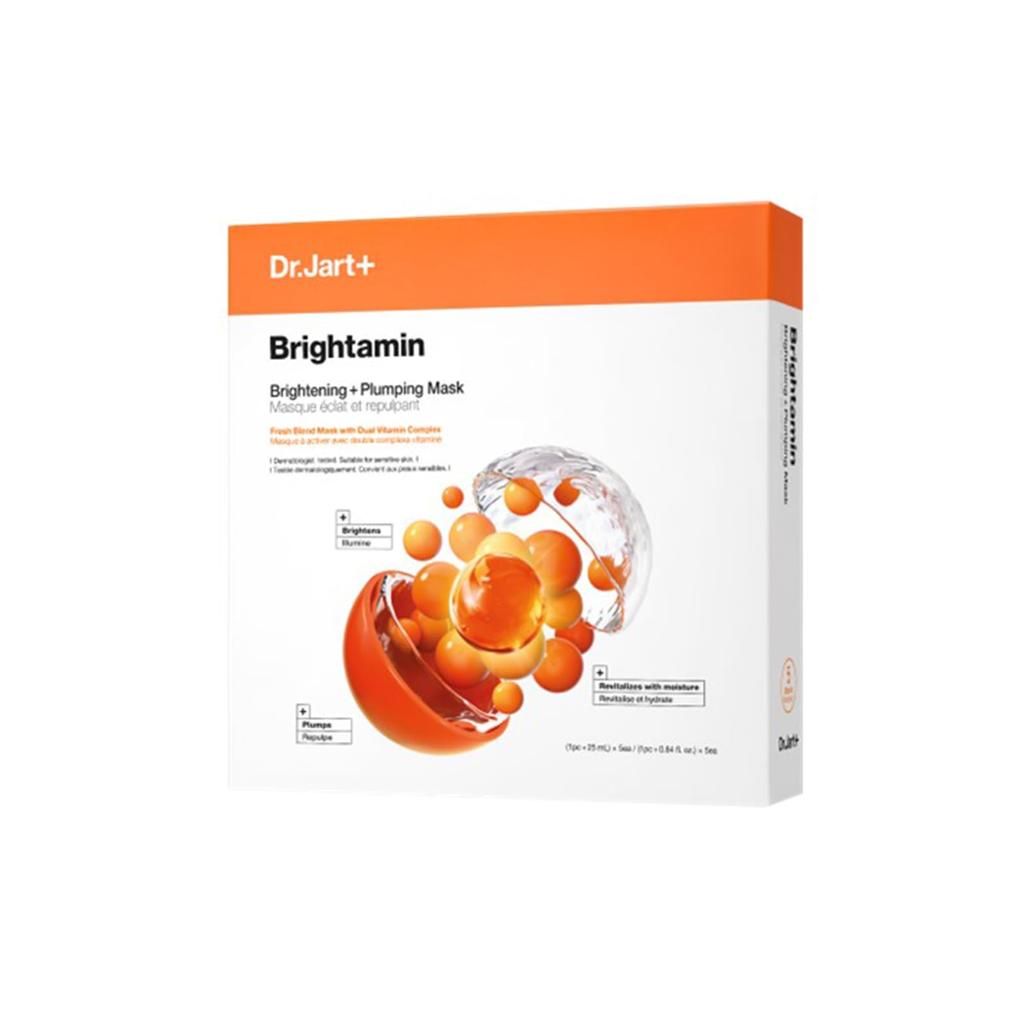 Brightamin Bright Mask 1 sheet x 5 bags bright sheet vitamin Korean derma cosmetics Dr.Jart+ / Transparency, firmness, elasticity, dullness, skin,