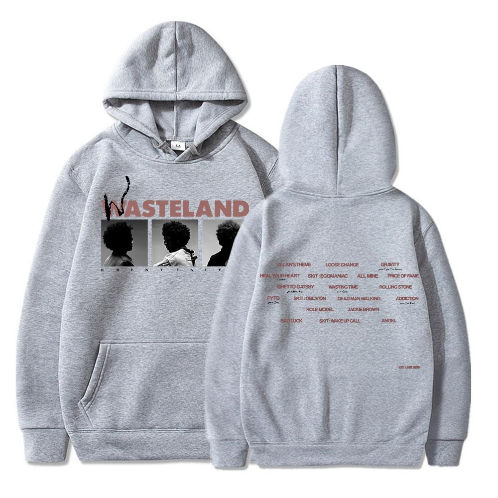 

Толстовка з капюшоном Brent Faiyaz 2022, музичний альбом, світшот із принтом Wasteland, великий хіп-хоп, вуличний одяг, унісекс, флісовий пуловер, що зберігає тепло S