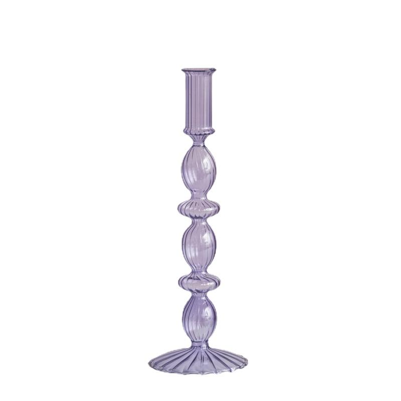 Glass Candle Holders Nordic Decor Taper Candle Holder Candlesticks for Home Wedding Room Decoration Party Vase Home Decor