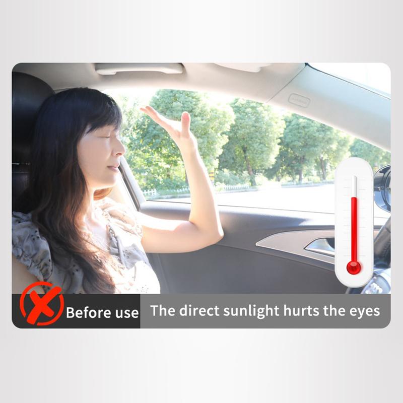 4PCS No Residue Car Side Window Sun Visors Electrostatic UV Blocking Sunshade Curtains for Driving