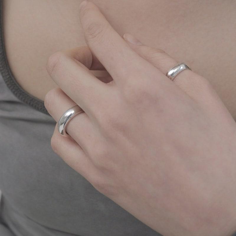 Less is more silver bold ring
