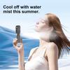 Handheld Misting Fan with USB Charging Portable Wearable Cooling Fan for Students Travel Water Spray Long Battery Life Low Noise