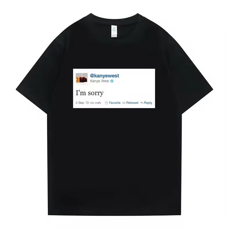 Funny Tweet Tshirt Hip Hop Kanye West T-shirts I Wanna Be Nice But Everyone Annoys Me T Shirt Summer Women Novelty T-shirts