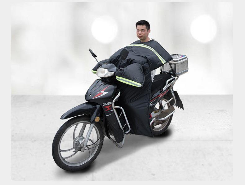 Herren Fleecegefütterte Wasserdichte Elektrische Motorrad Winter Windschutzscheibe