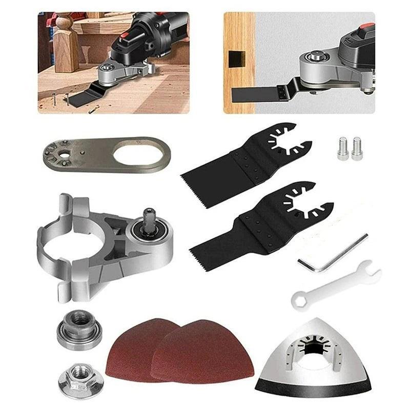 M10 M14 Angle Grinder Conversion Head Kit Multifunctional Oscillate Saw Blade Adapter For Angle Grinder Polisher Polishing Tool