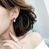 Simple Fashion Earrings Jewelry High Quality Blue Crystal Cat And Fish Asymmetric Earring For Women Boucle D'oreille Femme