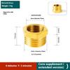 Corrosion Resistant Brass Air System Reducers Direct Diameter Conversion Hexagonal Socket Threaded Pipe Fitting