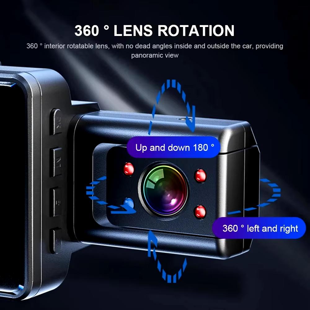 2025 New 2K 1440P 3Inch Dash Cam For Cars Inside Video Recorder Car WIFI Camera for Vehicle Night Vision Car DVR Black Box Car Assecories
