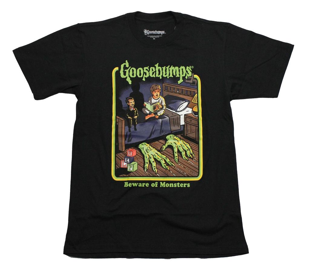 Goosebumps New Adult T-Shirt - Child Reading Beware of Monsters