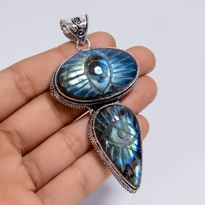 

Personalized Silver Heart Pendant for Wife with Custom Engraving Option 6-8