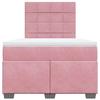 Maison Exclusive - Sommier à lattes de lit avec matelas Rose 120x200 cm Velours