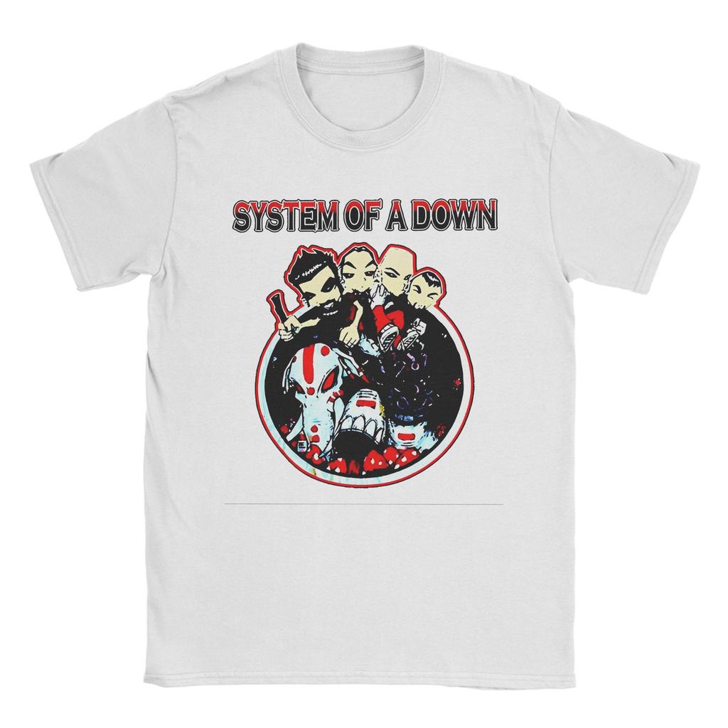 Harajuku Punk Rock Band System Of A Down T-shirt Herr O-hals Kortärmad Toppar Bomull Sommar TopparToppar