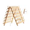 Wooden Thread Rack Easy to Use Freestanding Hair Extension Holder Premium
