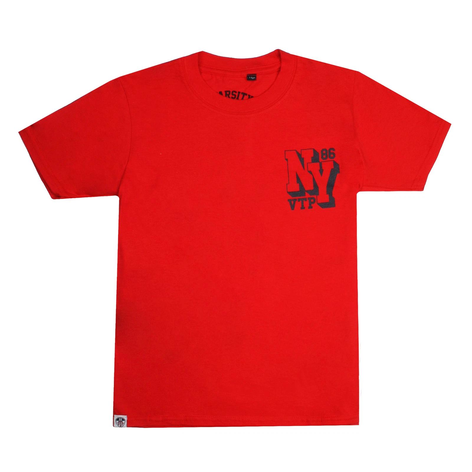 Varsity NY Track Team Boys Red T-shirt 3XL
