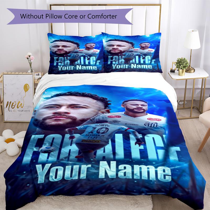 Football Legend Poster Bed Linen Set Suitable For Living Room Soft Fabric Perfect Gift For Friends Family