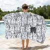Cartoon Black Cat cute Personalized Towel Quick Drying Beach Towels Are Suitable For Swimming Pools Camping Yoga And The Gym