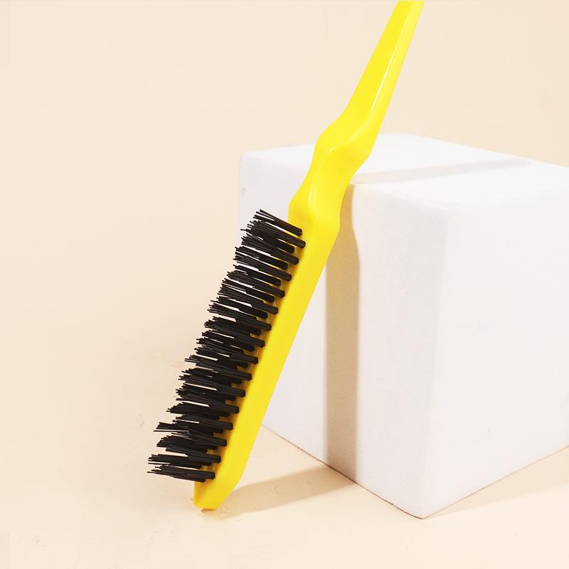 1pcs Hair Teasing Brush, Salon Back Combing Brush Rat Tail Teasing Hair Brush Nylon for Back Combing Styling Tool
