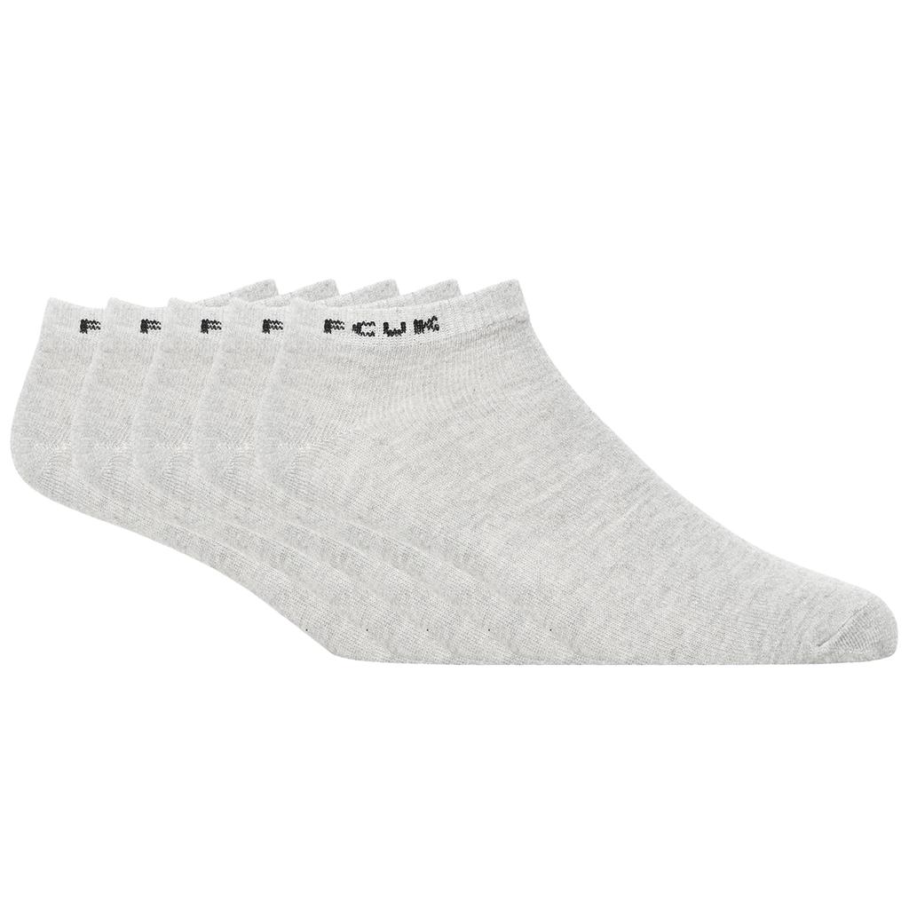 FCUK Mens Contrast Trainer Socks (Pack of 5)