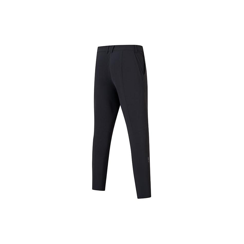 Saucony Sports Lifestyle Series Solid Color High Waist Elastic Casual Pants Men Bottoms Black SC2249042A-BK01