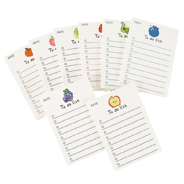 

8 Fruit Illustrated Tear Off Notepads Smudge Proof Pages Notebook For Meetings Classes Creative Inspiration Notepad 1