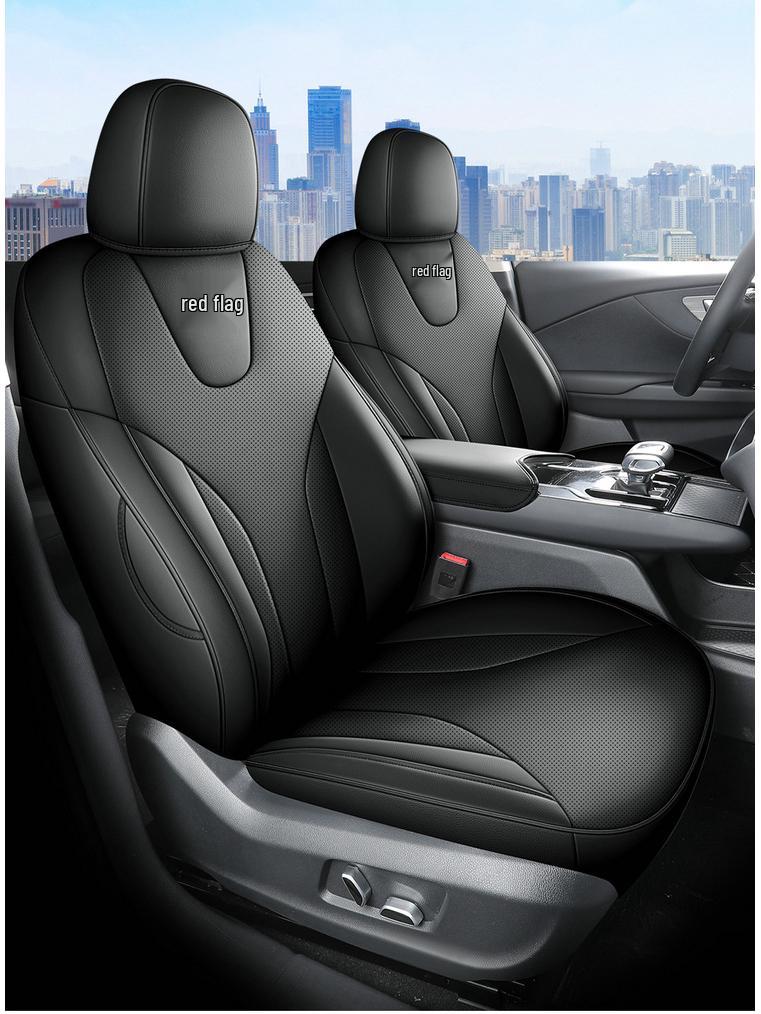 New Model Full Leather Car Seat Cushion for Hongqi EQM5 - Universal Fit, All-Season Use, Five-Seater