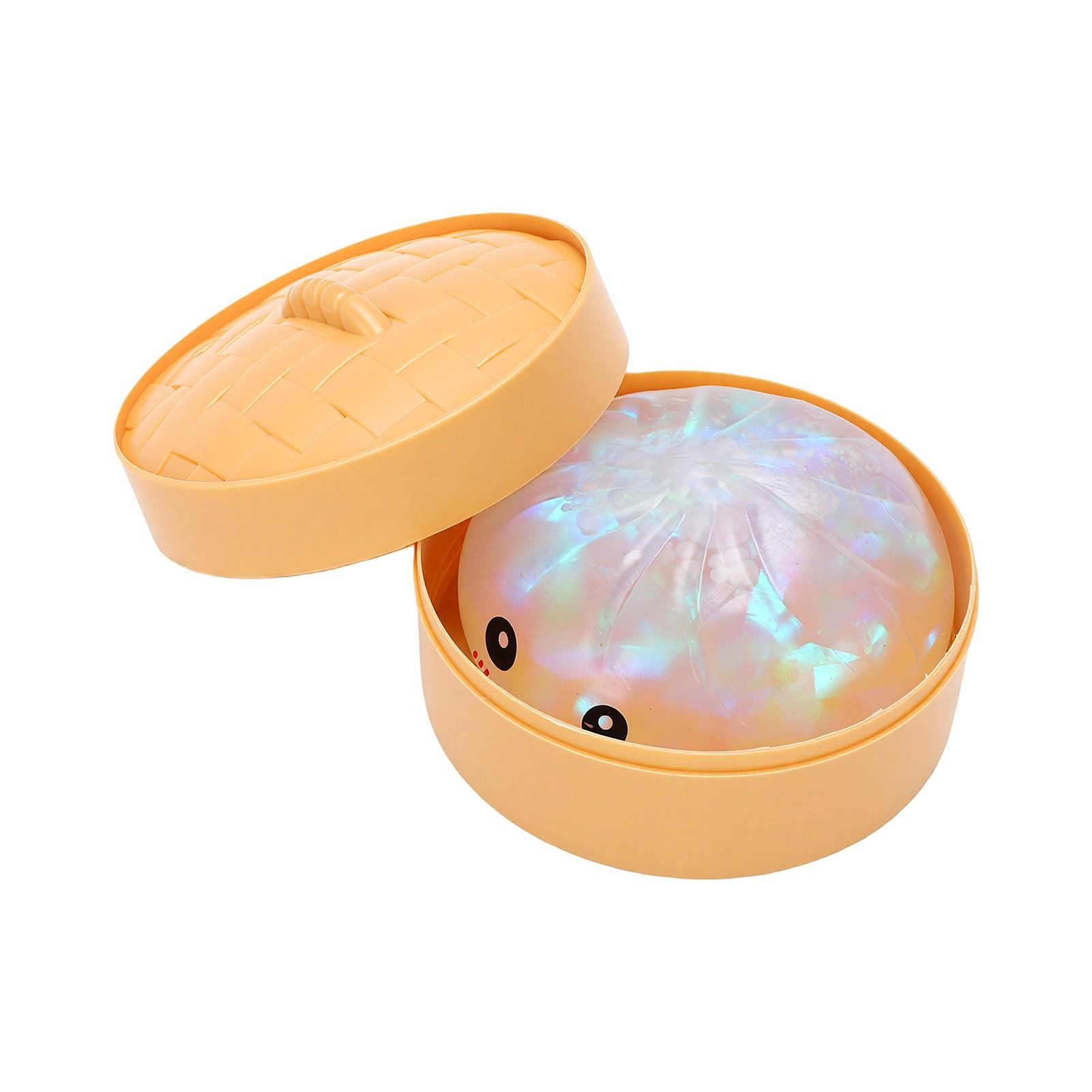 Dumpling Squeeze Toy Soft Comfortable Cute Steamed Shiny Dumpling Shaped Sculpting Toy