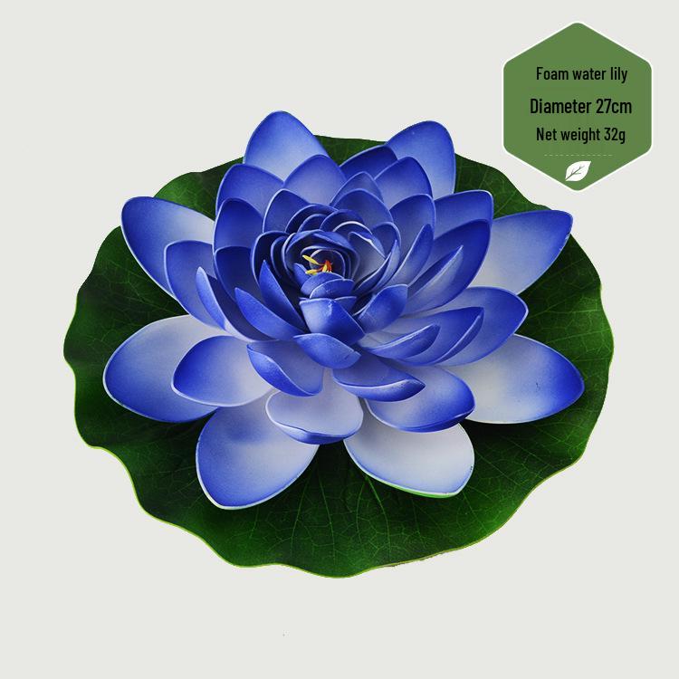 Artificial Lotus Leaf & Lotus Flower Pond Decorations for Fish Tanks & Living Rooms