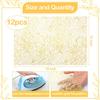 12 Pcs Gold Disposable Placemats Bulk 12 x 18 Inch Gold Doilies Metallic Glitter Rectangle Foil Placemats Table Decoration Dining Place mats for