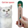 Plastic Cat Strip Squeezer Eating Supplies Pet Feeding Spoon Multi Use Snack Feeding Spoon Push Type for Puppy Kitten