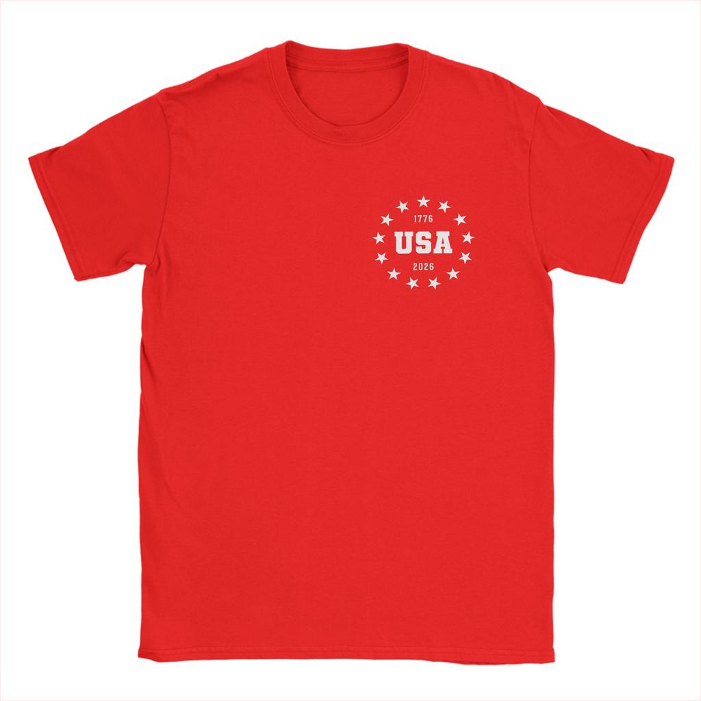 Oversized TShirt Summer USA 250 Anniversary 2026 Semiquincentennial Hip Hop TShirts Cotton Tshirt for Unisex Y2K Funny Tees