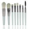 Yumoyuan 8-Piece Mini Makeup Brush Set: Portable, Soft Foundation & Eye Shadow Brushes