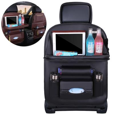Car Seat Organizer with Shelf, Mini Car Table, Black