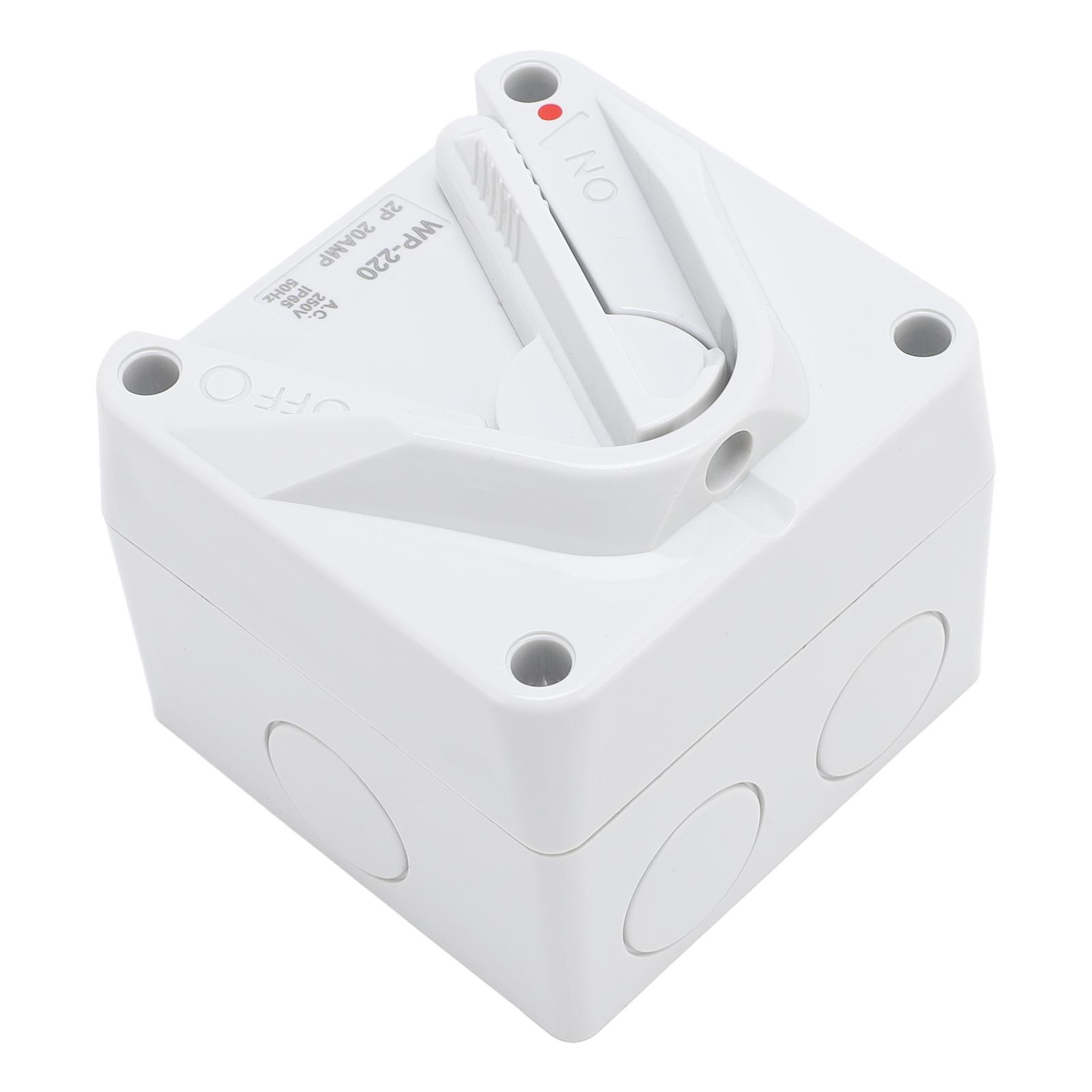 

Enclosed Motor Disconnect 20A 2 Pole, Isolation , IP65 Water Proof, High Conductivity, for Industrial, Airports, Docks, Ships