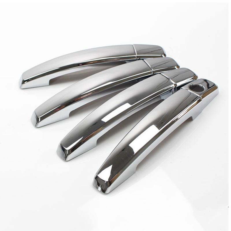 Gloss Black Carbon Fiber Pattern Door Handle Covers for 2011-2015 Chevrolet Orlando