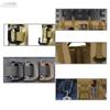 OEM/ODM 6#D Shaped Plastic 55mm Molle Snap Tactical Quick Link Spring Camping Hiking Bag Clip Full Black Key Chain Carabiner