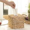 Bohemian Style Rattan Cube Tissue Box with Cover Tissue Holder  Bathroom