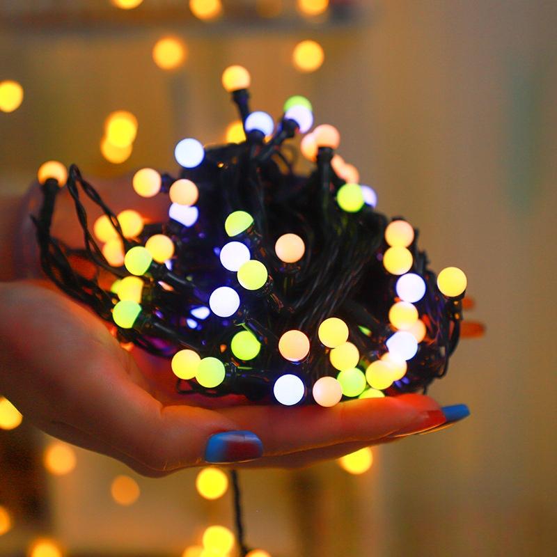 Christmas Tree Lights Outdoor Garden 250 Led 5M Colorful Decorative Balls