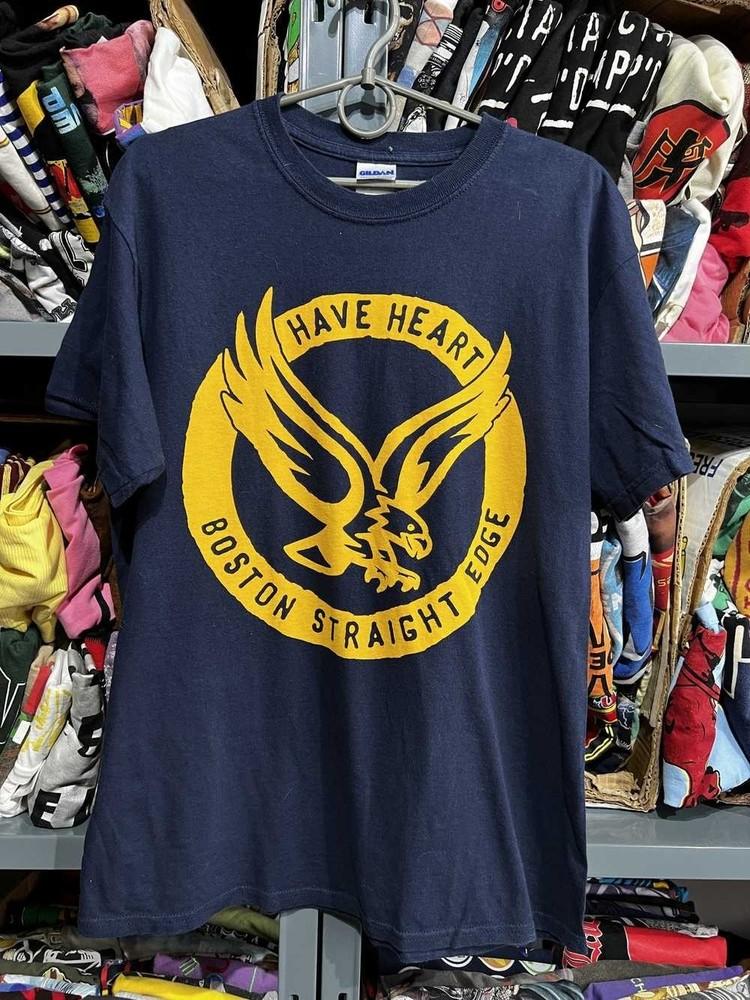

Have heart Band Boston Straight Edge Темно-синяя футболка Унисекс Концертная S до 5XL MQ533 Унисекс Футболка L