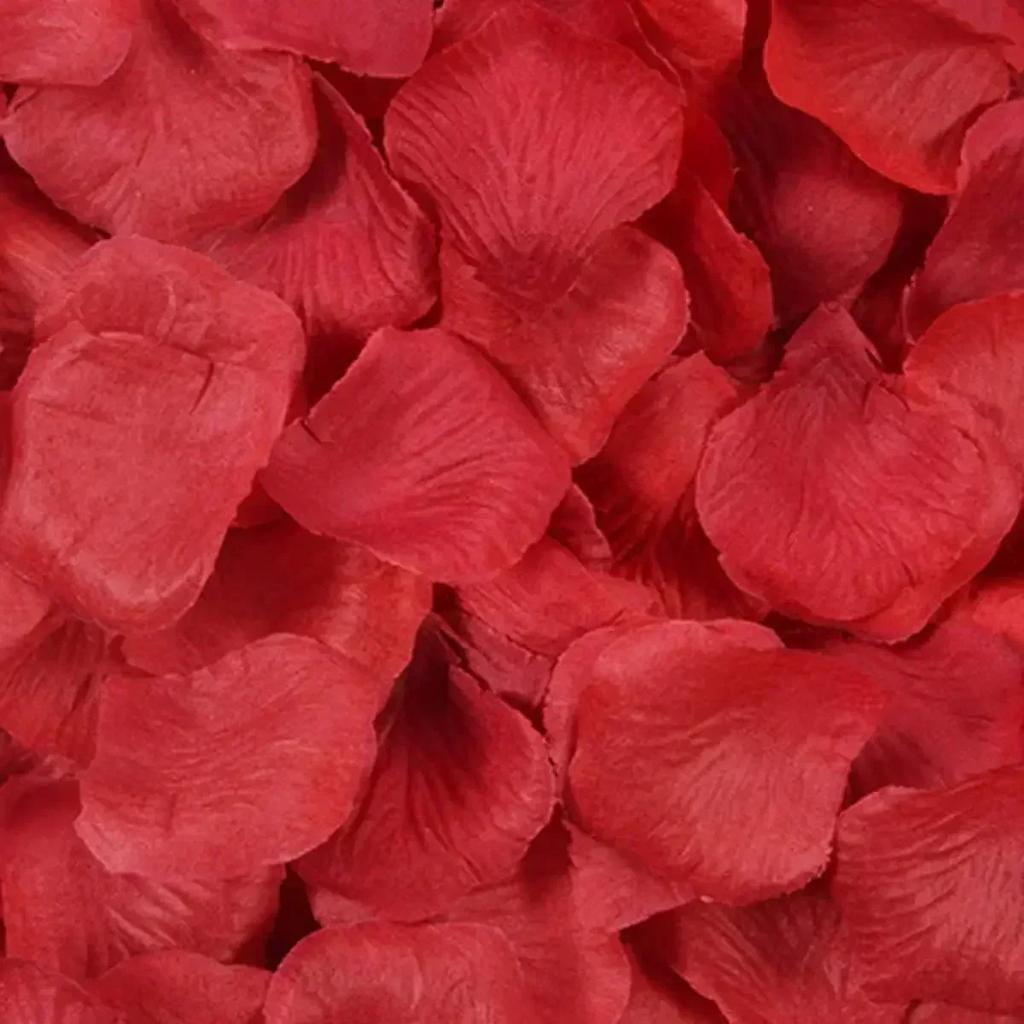 2000/100pcs Artificial Rose Petals Flowers Romantic Anniversary Silk Fake Petal for Brithday Wedding Party DIY Decoration Rose