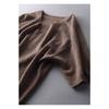 Übergröße Weiches Temperament Modisch und Elegant V-Ausschnitt Einfarbig Strickware Locker Oberbekleidung T-Shirt Tops