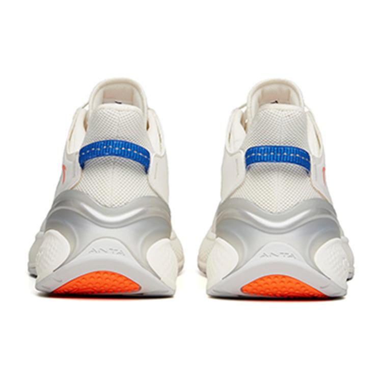 New Anta C37 2.0 Cushioned Anti Slip Wear Resistant Breathable Lightweight Low Top Running Shoes Men's Ivory White 112135530R-1