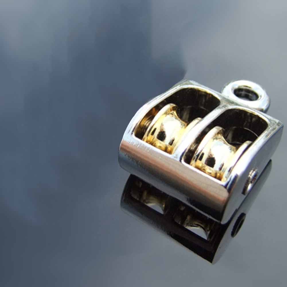 Sheaves Lifting Pulleys Double Fixed Pulley Model 36mm/52mm/75mm Beautiful Convenient Lifting Metal Zinc Alloy