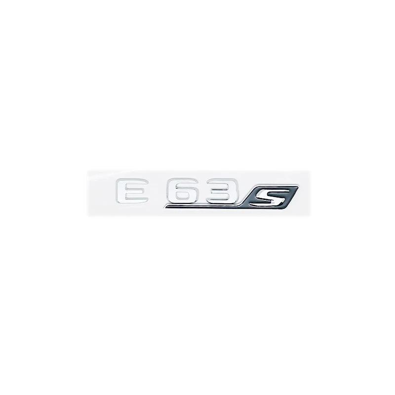 BQAZ9 3D Flat Font ABS E63 E63S V8 Biturbo 4Matic AMG Emblem Badge Sticker for Mercedes Benz W213 Car Trunk Logo Sticker