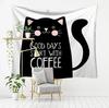 Cartoon Abstract Kitten Pattern Tapestry Home Wall Decoration Tapestry Bedroom Living Room Tapestry