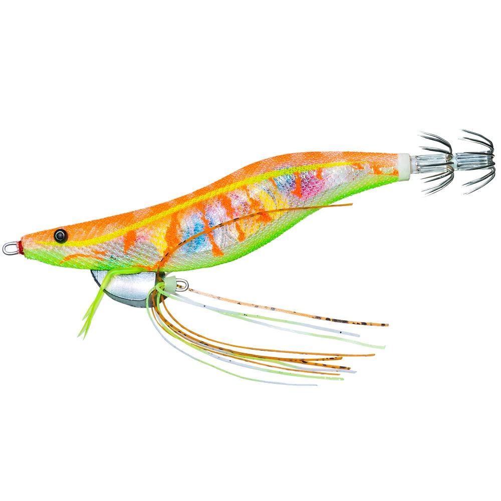 DUEL YO-ZURI Egi Shrimp Q 3.0 No. 2: Marble Orange Squid fishing, bluefin squid, egging