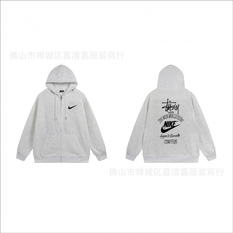 Unisex mikina s kapucí na zip s potiskem Bavlněný svetr Lehká podzimní zimní neformální svrchní oblečení