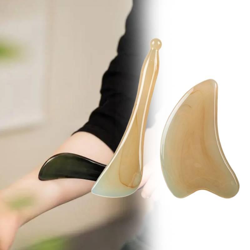 Premium Natural Resin Gua Sha Board For Facial And Neck Massage With Thick Design