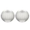 Stainless Steel Round Drop Earrings for Women Exquisite Exaggerated Textured Dangle Earrings Retro Casual Versatile Jewelry Gift