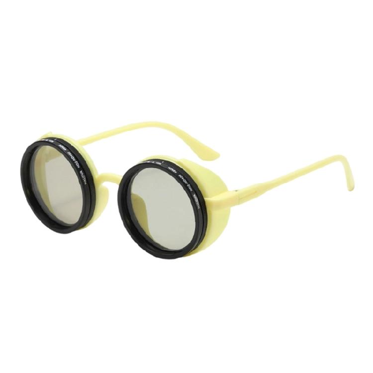 Unisex Retro Manual Dimming Sunglasses ND Adjustable Design Outdoor PC Frame Comfortable Fit